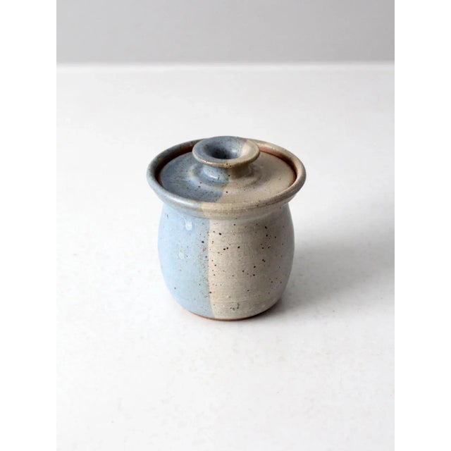 1980s Vintage Studio Pottery Jar For Sale - Image 5 of 11