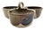 Benitta Pauly California Studio Pottery Triple Condiment Server — Signed, 1991 For Sale