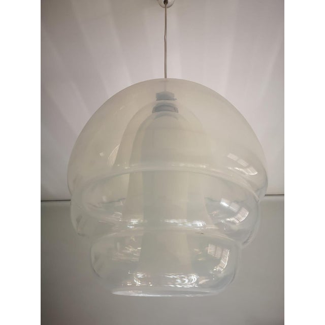AVMazzega Polpo LS134 Pendant Light in Opalescent Murano Glass by Carlo Nason for Mazzega, 1980s For Sale - Image 4 of 15