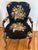 Late 20th Century French Louis XV Style Bergere Chair Upholstered in Pomegranate and Floral Fabric For Sale - Image 12 of 12