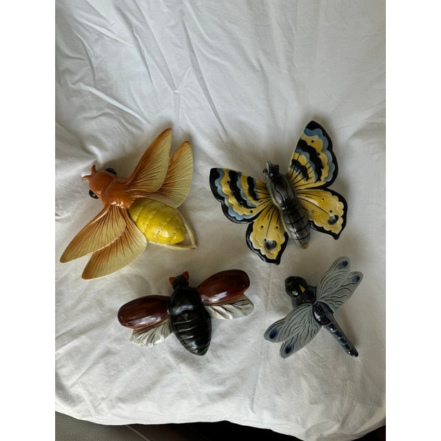 Vintage Moth Wall Pocket For Sale - Image 4 of 5