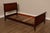 Traditional 1940's Vintage Mahogany Traditional Pair Of Twin Sleigh Beds For Sale - Image 3 of 18