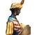 Blue Large Italian Moro Veneziano Blackamoor Figure with Shell Bowl, 1960 For Sale - Image 8 of 9