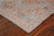 Early 20th Century 1920s Gray Salmon Geometric Tribal Antique Indian Agra Cotton Rug 4'0"x 7'2" Handknotted Wool Carpet For Sale - Image 5 of 6