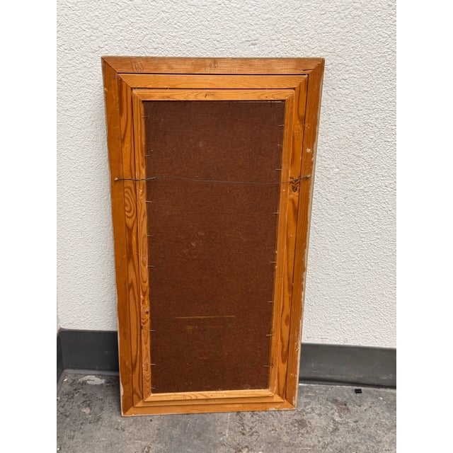 Textile J. Lamm Tree Oil Painting, Framed For Sale - Image 7 of 12