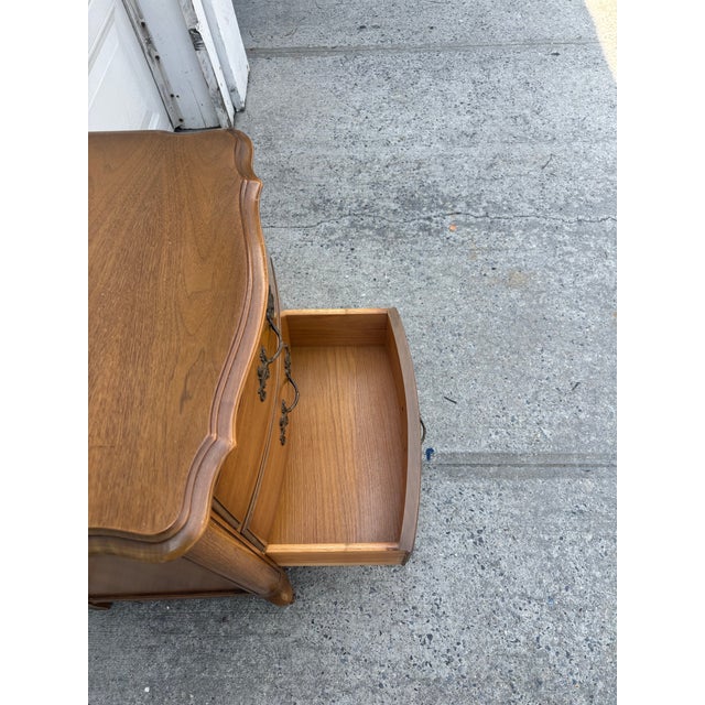 Vintage French Provincial Bachelor’s Chest Nightstand For Sale - Image 11 of 12