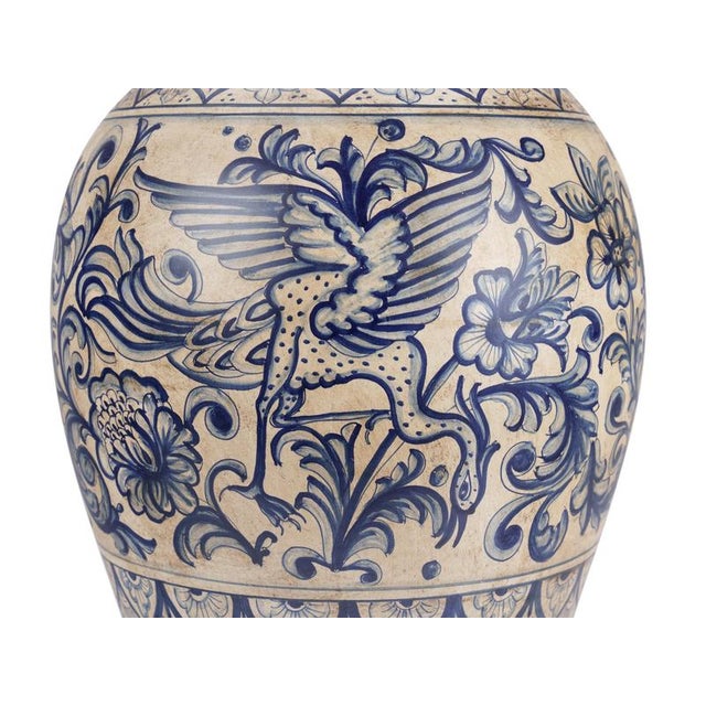 Blue Peacock Heritage Vase by deBlona For Sale - Image 9 of 16