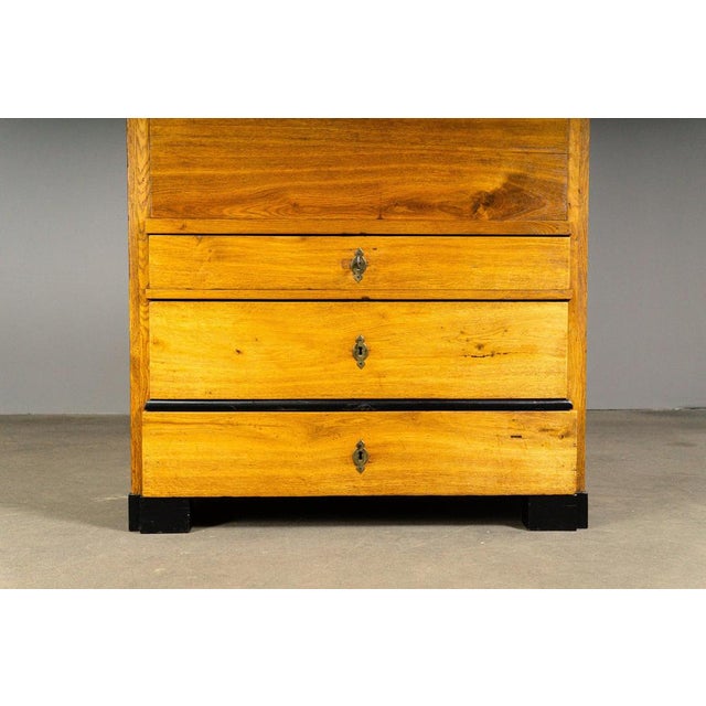 Biedermeier Secretary Desk in Solid Wood For Sale - Image 14 of 18