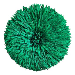 Emerald Green Vintage African Juju Wall Art For Sale