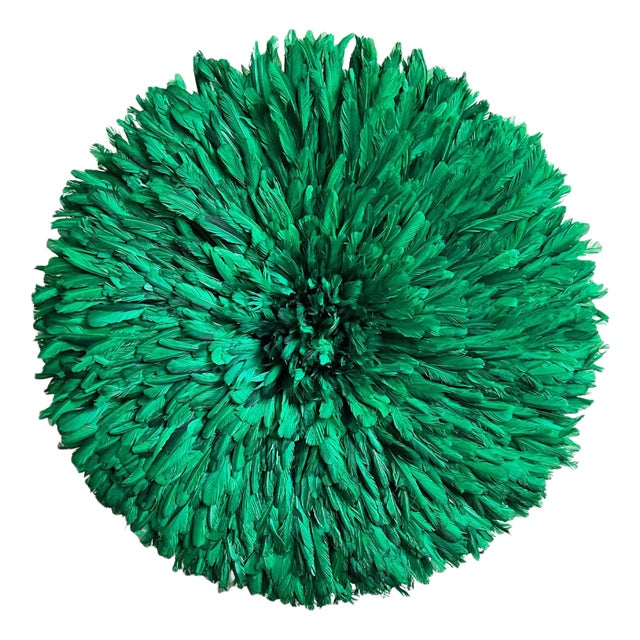 Emerald Green Vintage African Juju Wall Art For Sale