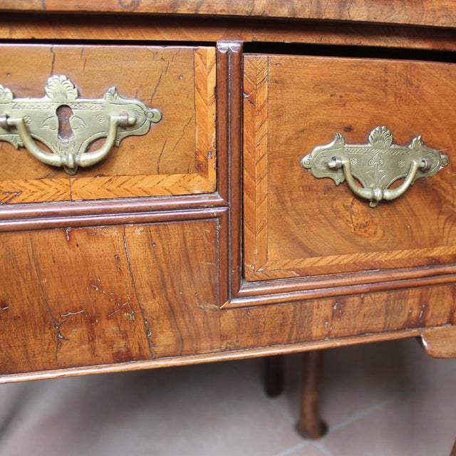 Queen Anne Period Burl Walnut Lowboy Table For Sale - Image 10 of 11