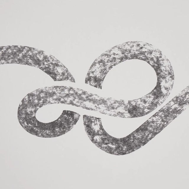 Mid-Century Modern SAMPLE - Schumacher x Backdrop Rhapsody Wallpaper In Graphite For Sale - Image 3 of 4