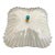Opalescent Fluted Glass Shell Flush Light For Sale