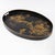 Vintage Black and Gold Chinoiserie Lacquerware Serving Tray For Sale - Image 11 of 14