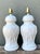 Vintage Glazed Ceramic Bamboo Lamps - A Pair For Sale - Image 11 of 12