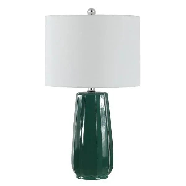 Metal Safavieh Yani Table Lamp - Dark Green For Sale - Image 7 of 7