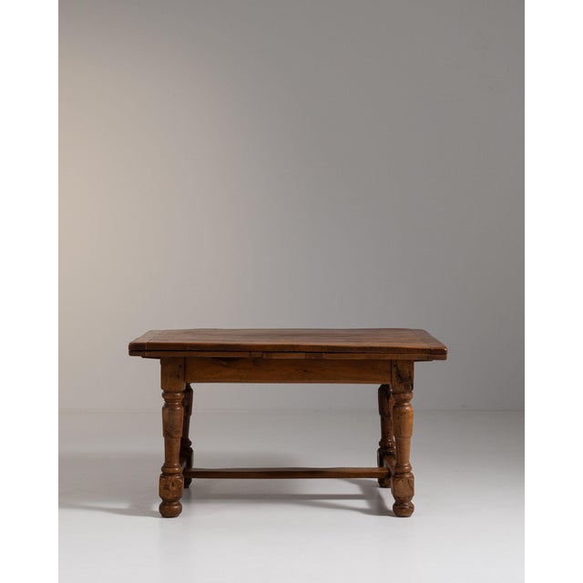 20th Century France Weathered Honey Oak Oak Drop-Leaf Farmhouse Table For Sale In Greensboro - Image 6 of 11