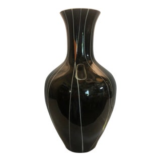 Mid Century German Porcelain Mod Vase Unterweissbach For Sale