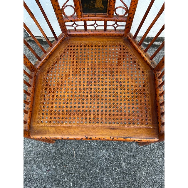 Vintage Pair of Brighton Pavilion Bamboo Chairs For Sale - Image 9 of 9