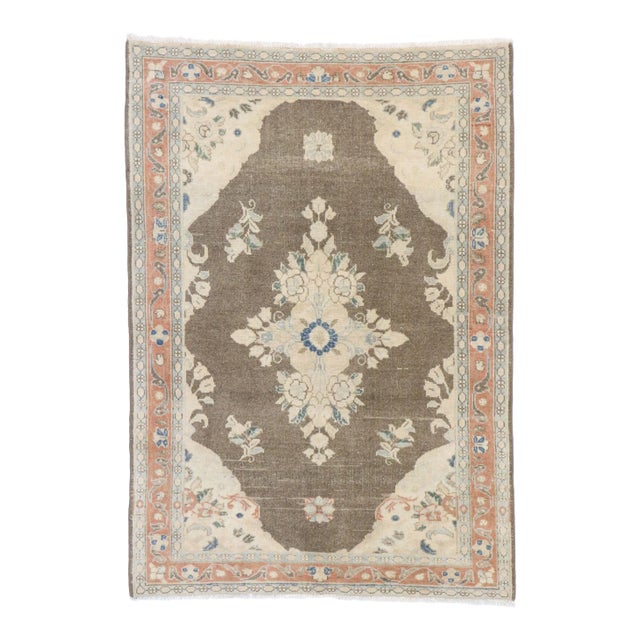 Vintage Persian Viss Rug - 03'06 X 04'11 For Sale