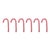 Contemporary Fabric Candy Cane Ornament (Set of 6) For Sale - Image 3 of 3