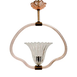 Art Deco Pendant Light from Barovier & Toso, 1940s For Sale