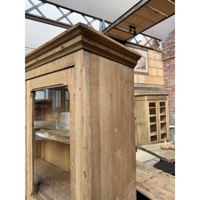 Early 20th Century Oak Display Cabinet For Sale - Image 4 of 10