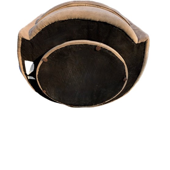 Roche Bobois Sculptural Circular Swivel Lounge Chair in Camel Suede Attributed to Vladimir Kagan For Sale - Image 14 of 18