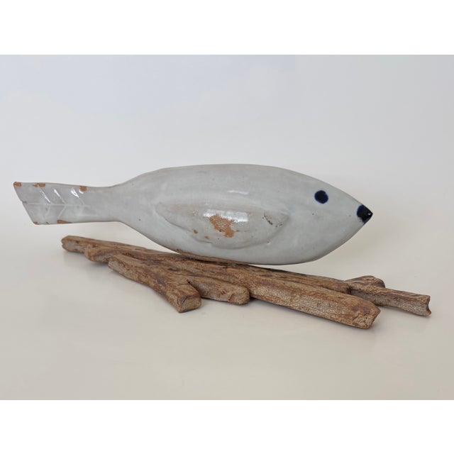 2020s Bird on Nest Ceramic Sculpture by Geo For Sale - Image 5 of 8