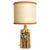 Ceramic Table Lamp with Custom Silk Lampshade by René Houben, 1960s For Sale - Image 11 of 11
