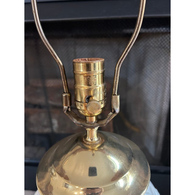 Late 20th Century Late 20th Century Lenox Masterpiece Collection Iris Lamps Pair For Sale - Image 5 of 5