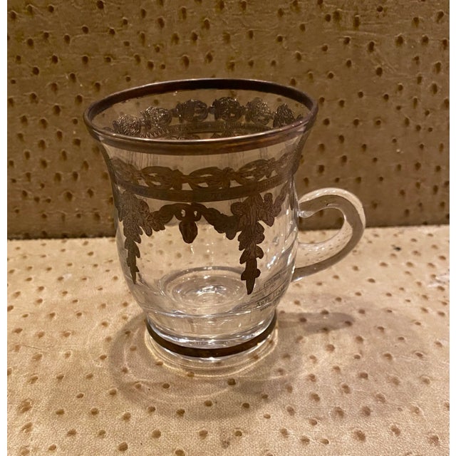 Italian 1990s Arte Italica Vetro Silver Cup, Made in Italy For Sale - Image 3 of 5