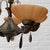 5-Arm Chandelier in Brass and Havana Glass, Sweden, 1930s For Sale - Image 4 of 10