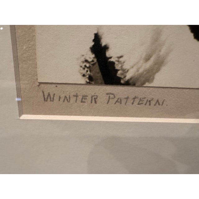 An interesting vintage photograph of the snow covered grates of a bridge by American photographer Everett Clark...