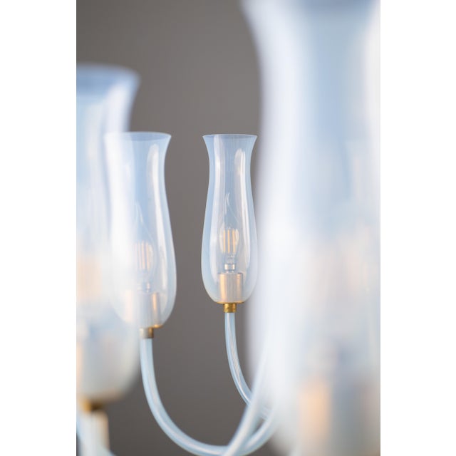 1950s Art Deco Murano Glass Chandelier by Flavio Poli for Seguso Vetri d'Arte, 1950s For Sale - Image 5 of 14