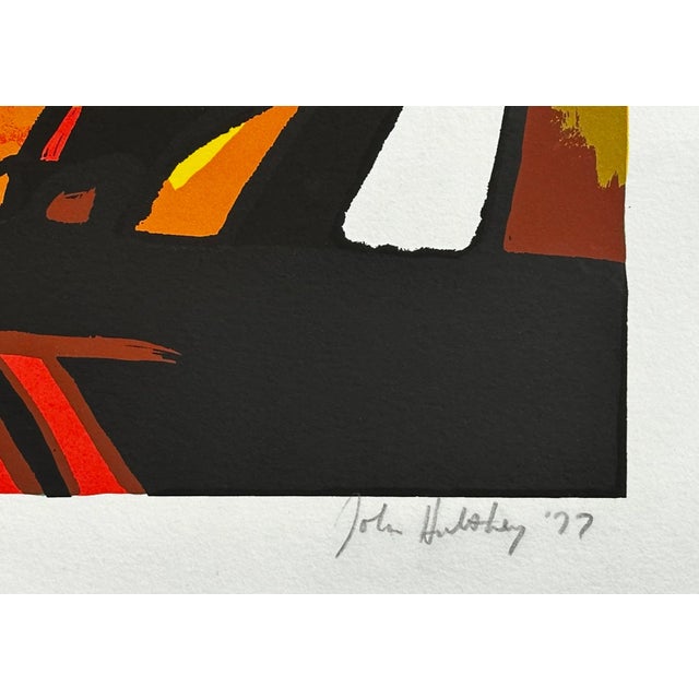 Abstract John Hultberg "After the Party" Hand Signed Serigraph For Sale - Image 3 of 3