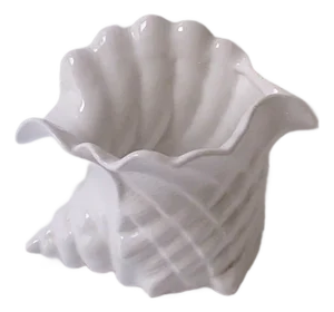 Seashell Cachepot Planter Jardinière, Portugal, Circa Late-20th Century