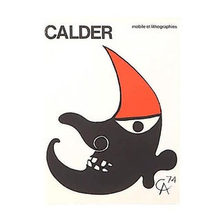 Vintage Mid 20th Century Signed/Dated Abstract Alexander Calder Lithograph For Sale