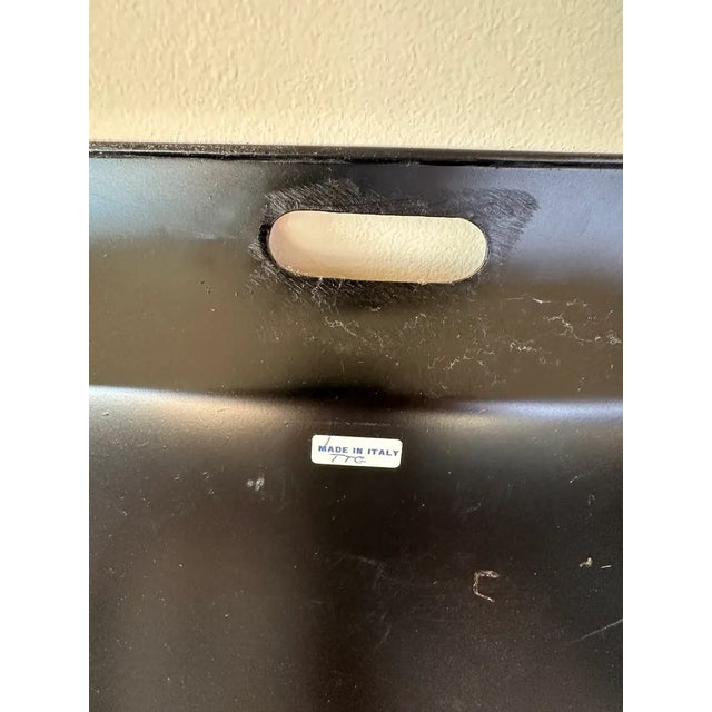 Early 20th Century Toleware Tray Table With Floral Motif on Ebonized Stand For Sale - Image 9 of 10