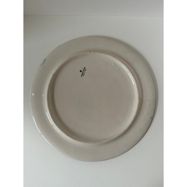 Vintage Italian Majolica Daisy Relief Platter 1970's For Sale In San Francisco - Image 6 of 11