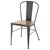 Gray Bistro Garden Chairs in Colors Wrought Iron with Wood Seat For Sale - Image 8 of 18
