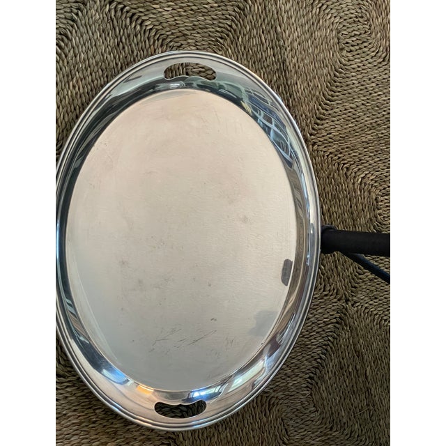 Vintage Silverplate Coffee & Tea Set by Lunt - Set of 6 For Sale - Image 11 of 14