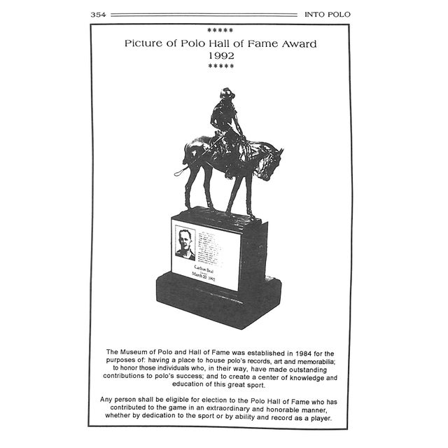 1990s "Into Polo a True-Life Story" 1993 Beal, Carlton For Sale - Image 5 of 12
