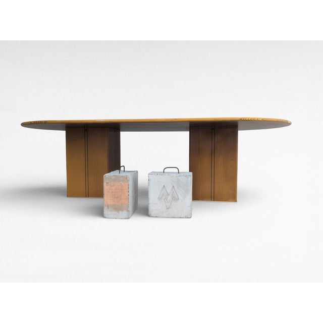 Wood Large Africa Table by Afra & Tobia Scarpa for Maxalto, 1970s For Sale - Image 7 of 14