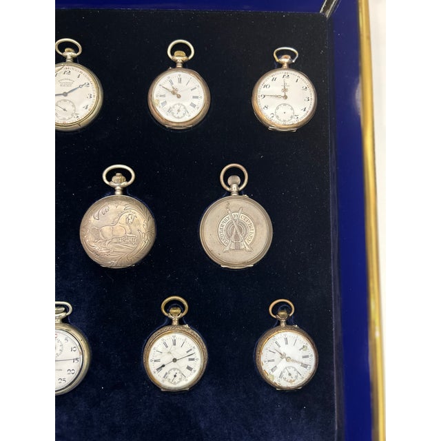 Late 19th Century Late 19th Century Watch Collection in Custom Display Case For Sale - Image 5 of 10