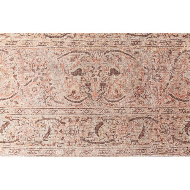 Persian Authentic Persian Tabriz Handmade Wool Carpet For Sale - Image 3 of 9