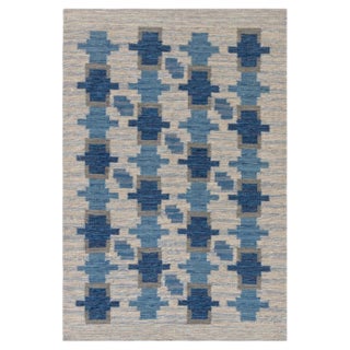 Modern Swedish Flat Weave Wool Rug by Doris Leslie Blau For Sale