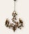 Ceramic Italian Tole Ceramic Flower Chandelier, 1960s For Sale - Image 7 of 8