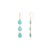 Not Yet Made - Made To Order 14k Gold Cabochon 11.2 Ct Turquoise Dangle Earrings for Her- A Pair For Sale - Image 5 of 11