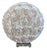 Shell Covered Orb Light Fixture on Lucite Base For Sale